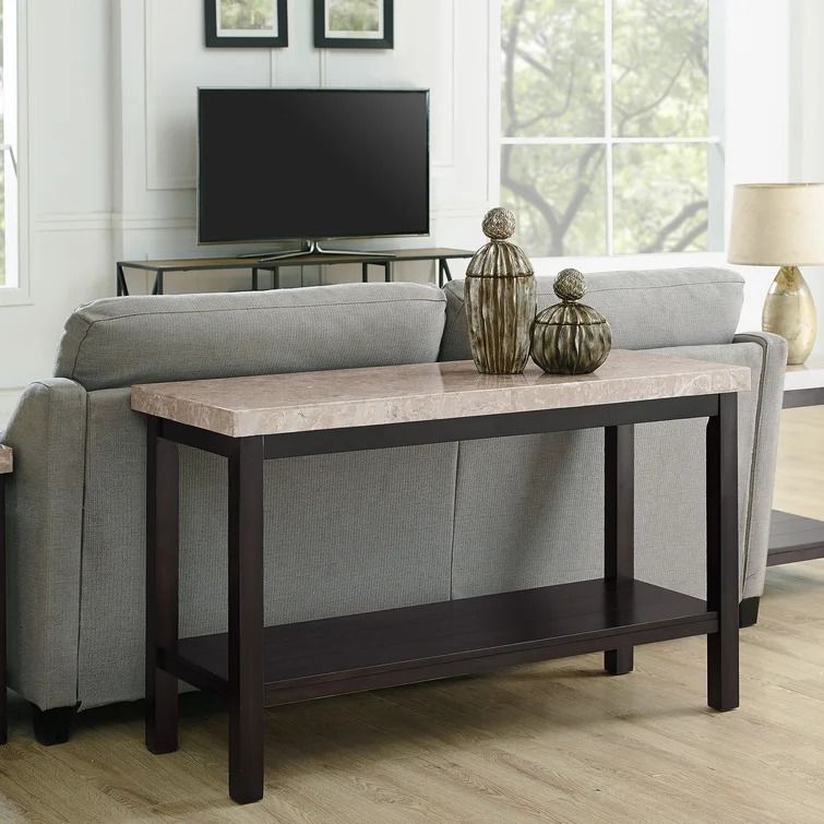 Metpally Genuine Marble Console Table thumbnail 2