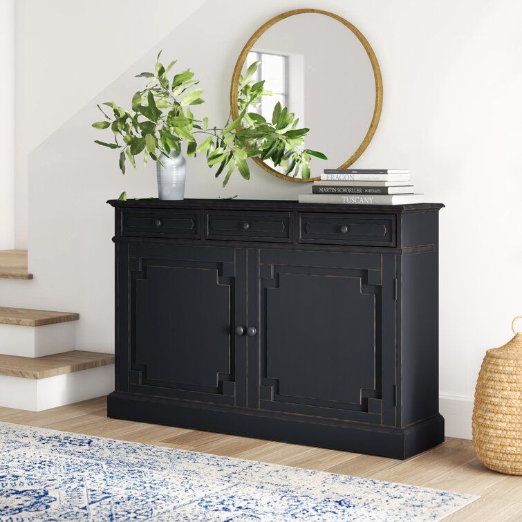 Adelbert 3 Drawer Pine Sideboard thumbnail 3