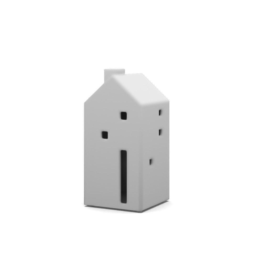 Handmade Ceramic Christmas Village Houses Tall thumbnail 2