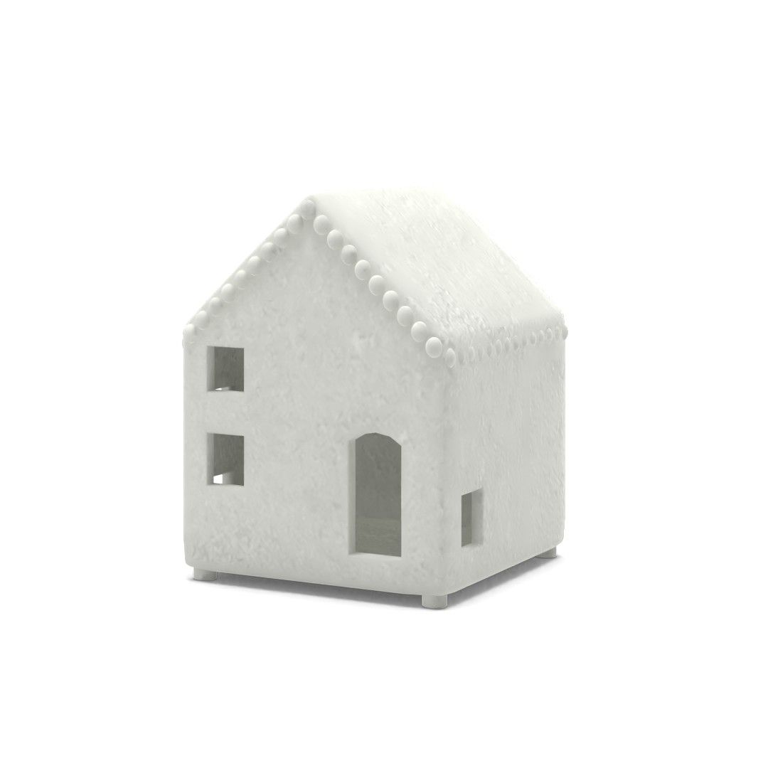 Handmade Ceramic Christmas Village Houses Large thumbnail 2