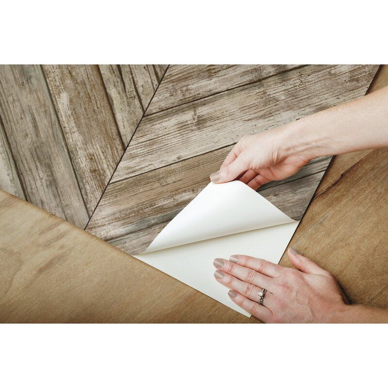 Healdton Herringbone Wood Boards Wallpaper Roll thumbnail 3