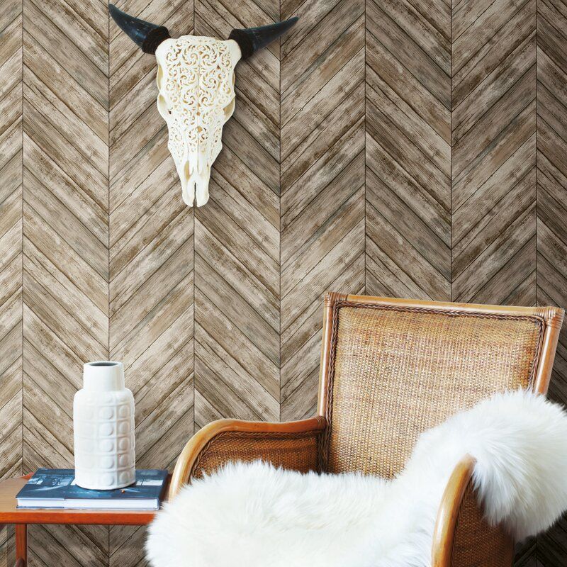 Healdton Herringbone Wood Boards Wallpaper Roll thumbnail 5