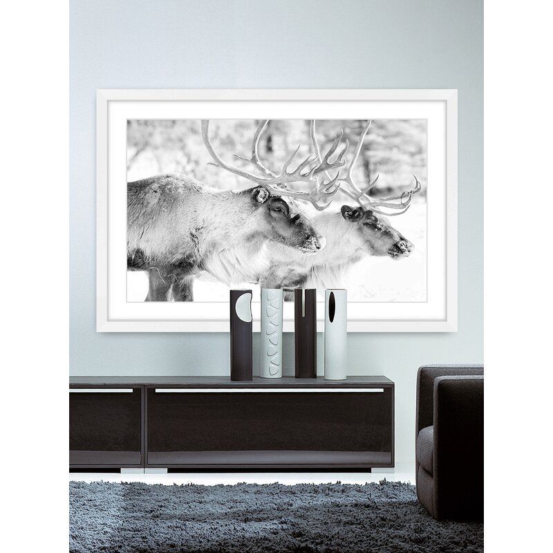 Elk Pair Picture Frame Photograph With Frame thumbnail 2