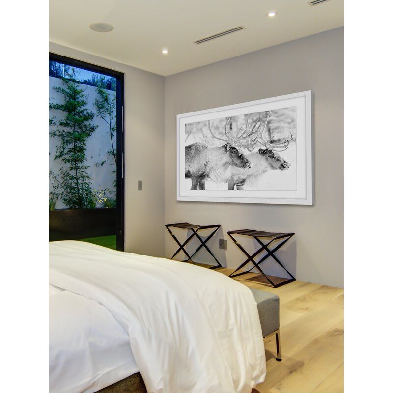 Elk Pair Picture Frame Photograph With Frame thumbnail 3