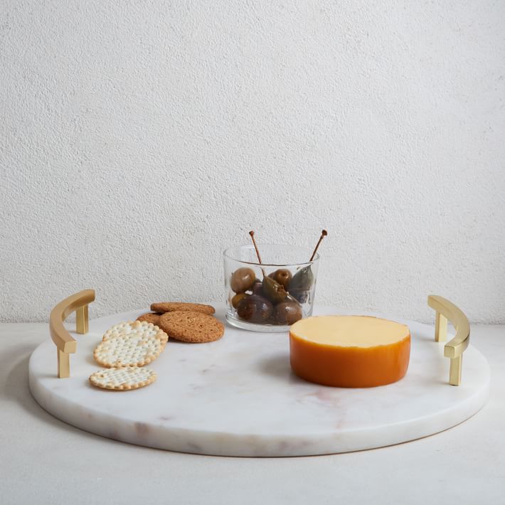 Marble Brass Round Cheese Board  thumbnail 2