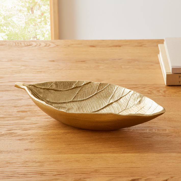 Leaf Tray Medium Antique Brass thumbnail 2