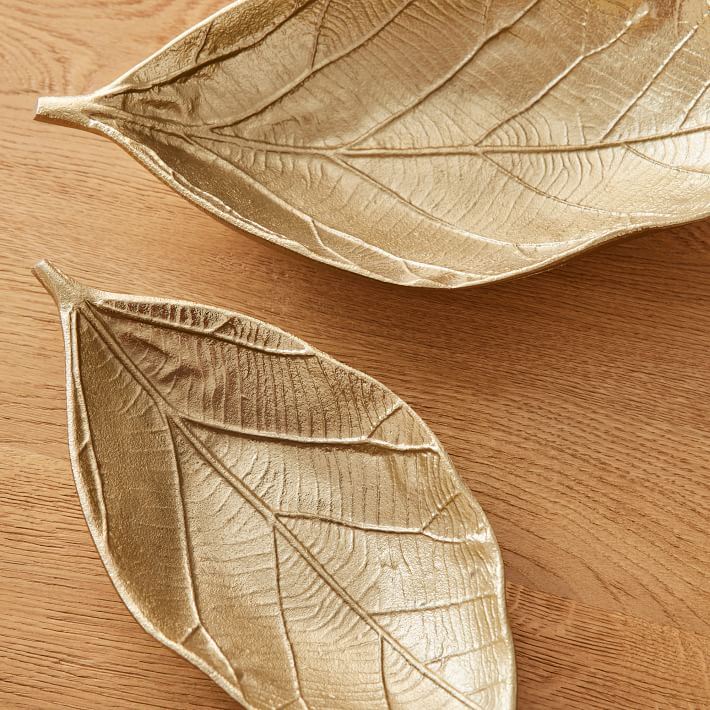 Leaf Tray Medium Antique Brass thumbnail 5