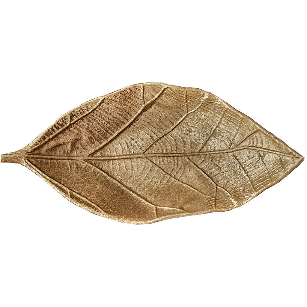 Leaf Tray Medium Antique Brass thumbnail 6