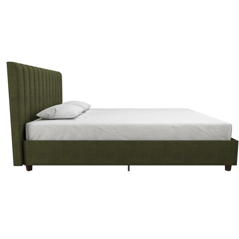 Brittany Tufted Upholstered Platform Queen Bed thumbnail 4