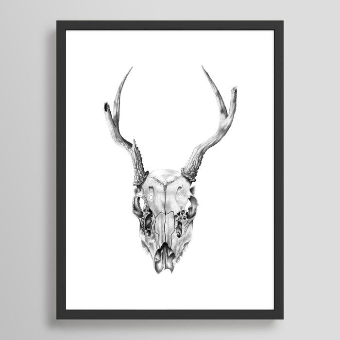 Deer Skull Framed Art Print  thumbnail 2