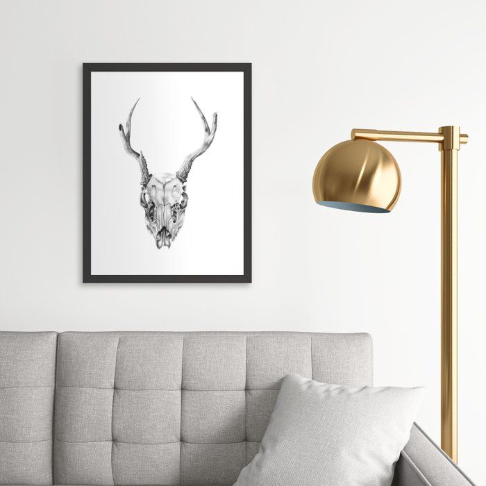 Deer Skull Framed Art Print  thumbnail 3