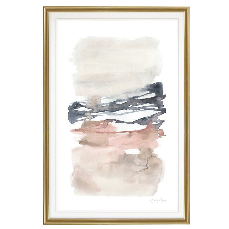 Tiered Horizon Line I Print with Frame thumbnail 2
