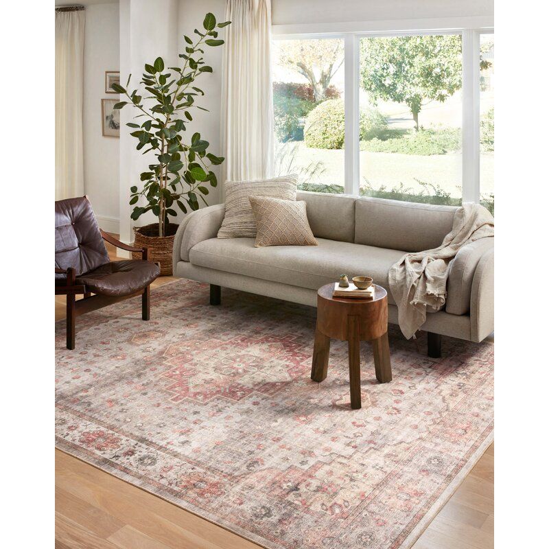 Simeon Oriental Dove Spice Area Rug 8'6" x 11'6" thumbnail 4