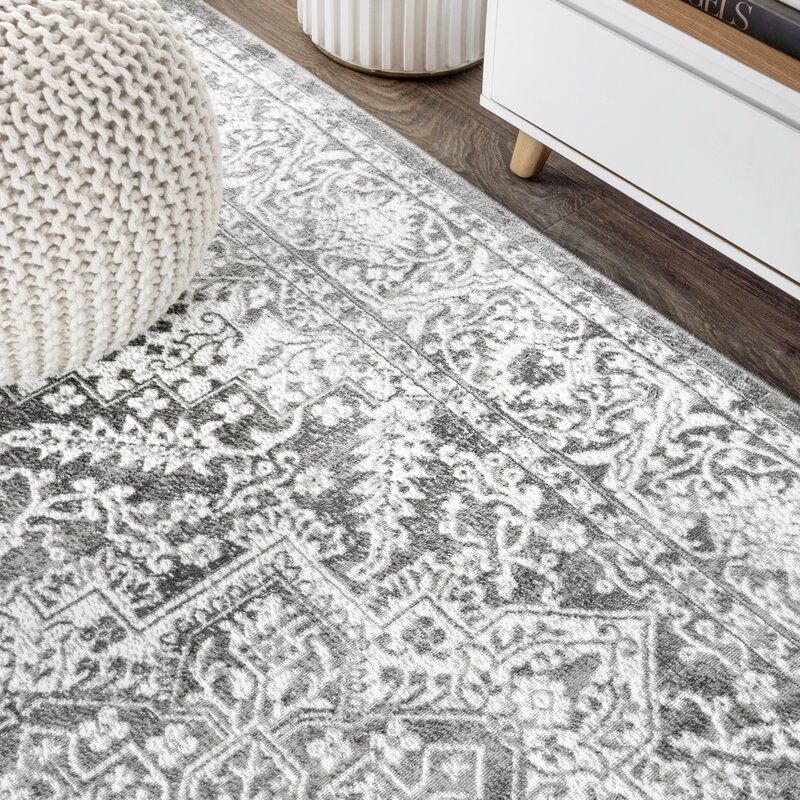 Runner Blane Oriental Light Gray Area Rug 2'3" x 8' thumbnail 3