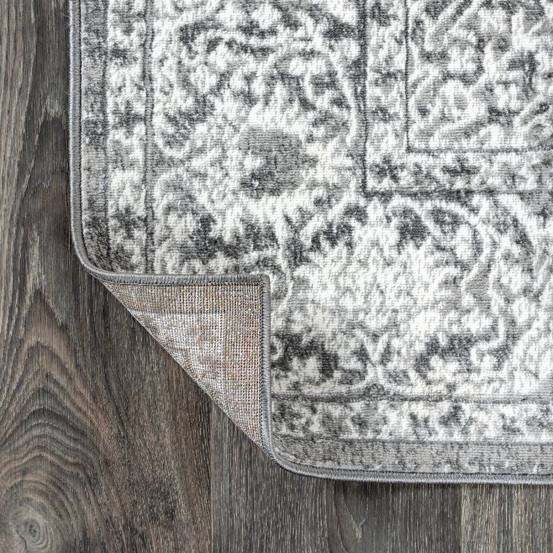 Runner Blane Oriental Light Gray Area Rug 2'3" x 8' thumbnail 4