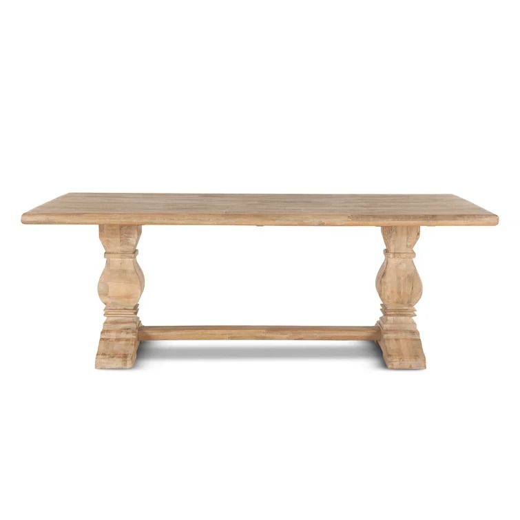 Katharine Mango Solid Wood Trestle Dining Table thumbnail 3