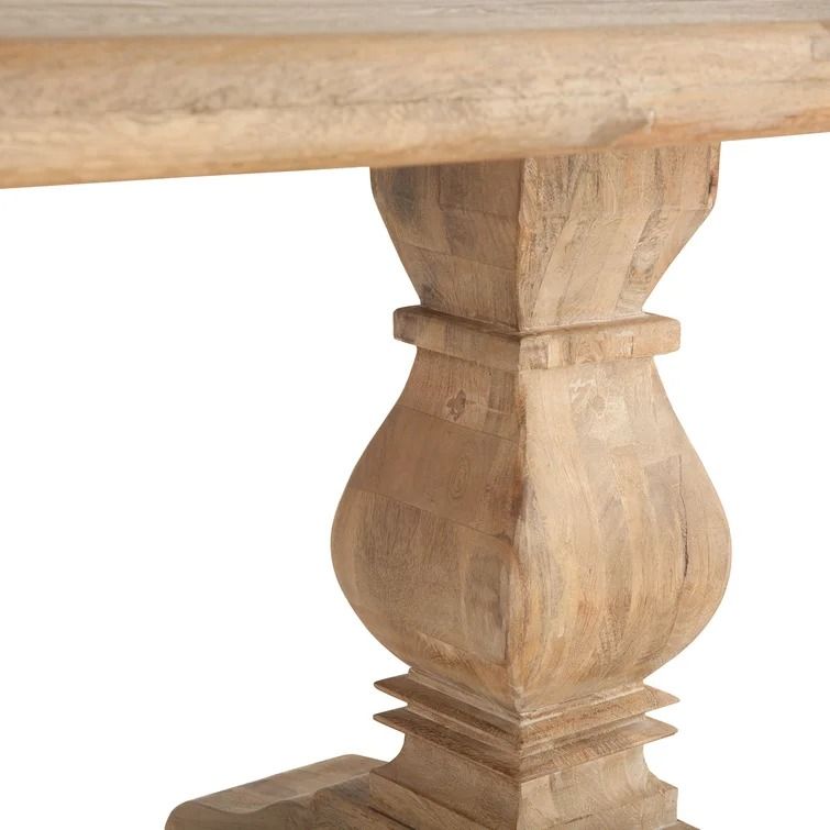 Katharine Mango Solid Wood Trestle Dining Table thumbnail 5