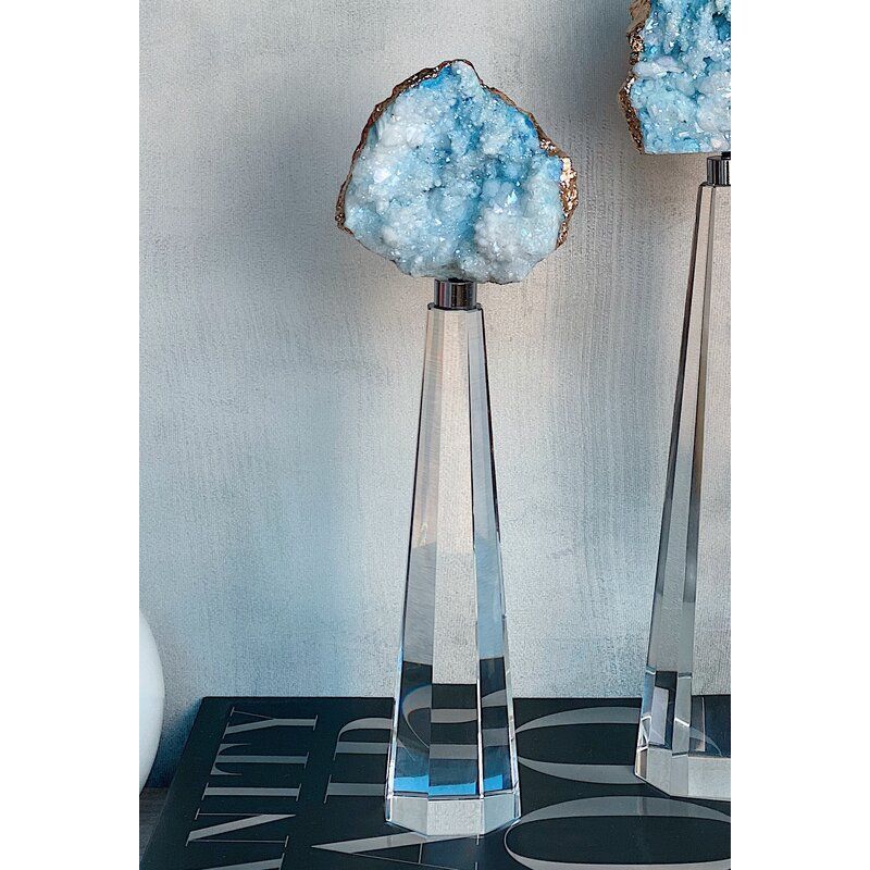 Dorthe Natural Geode Acrylic Sculpture  thumbnail 2