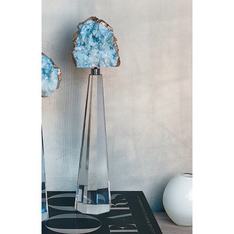 Dorthe Natural Geode Acrylic Sculpture  thumbnail 2