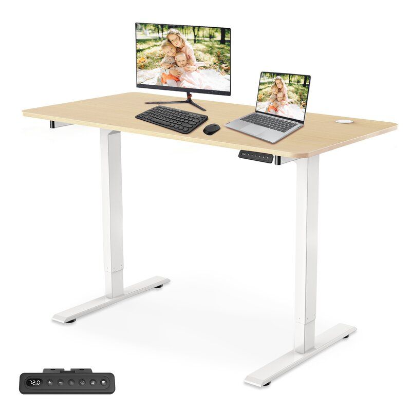 Hamdan Home Office Electric Height Adjustable Standing Desk thumbnail 3