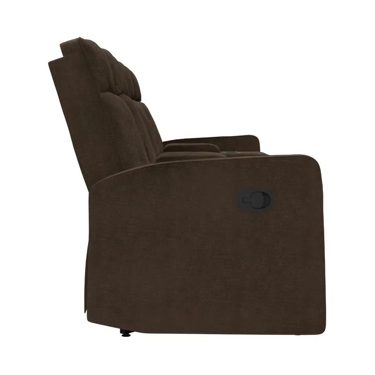 Bowne Wide Home Theater Seating with Cup Holder Chocolate Brown thumbnail 4