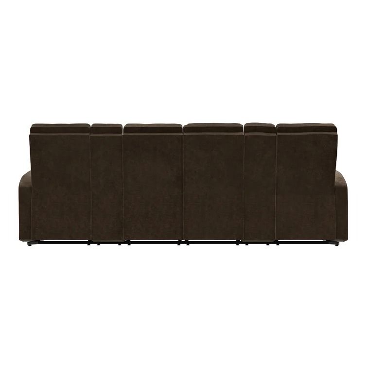 Bowne Wide Home Theater Seating with Cup Holder Chocolate Brown thumbnail 5