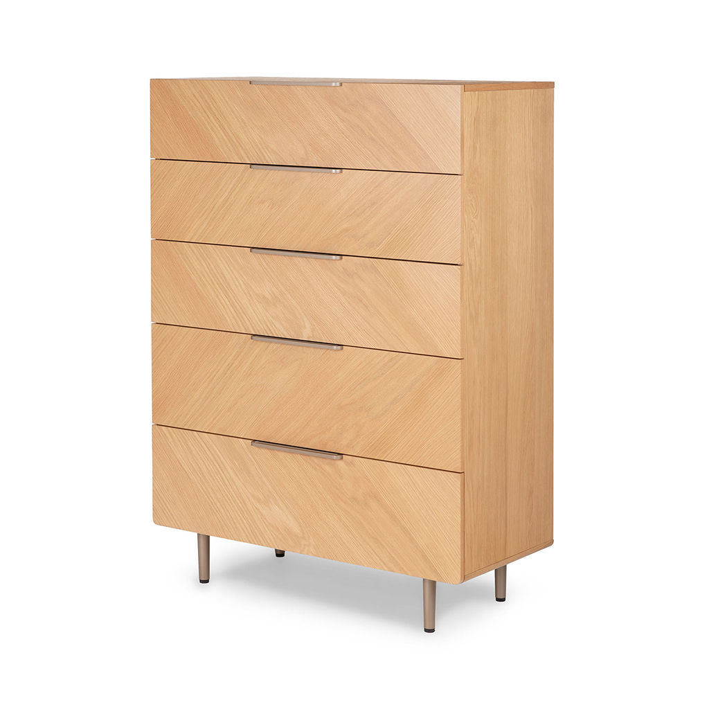Nera Oak 5 Drawer Chest thumbnail 3