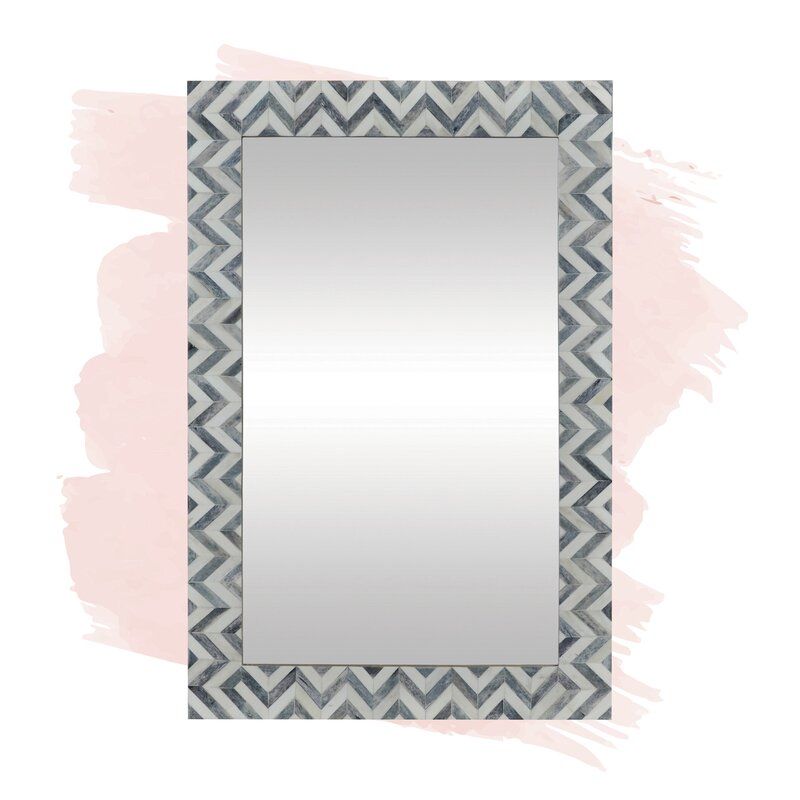 Fallon Modern Contemporary Rectangular Accent Mirror thumbnail 3
