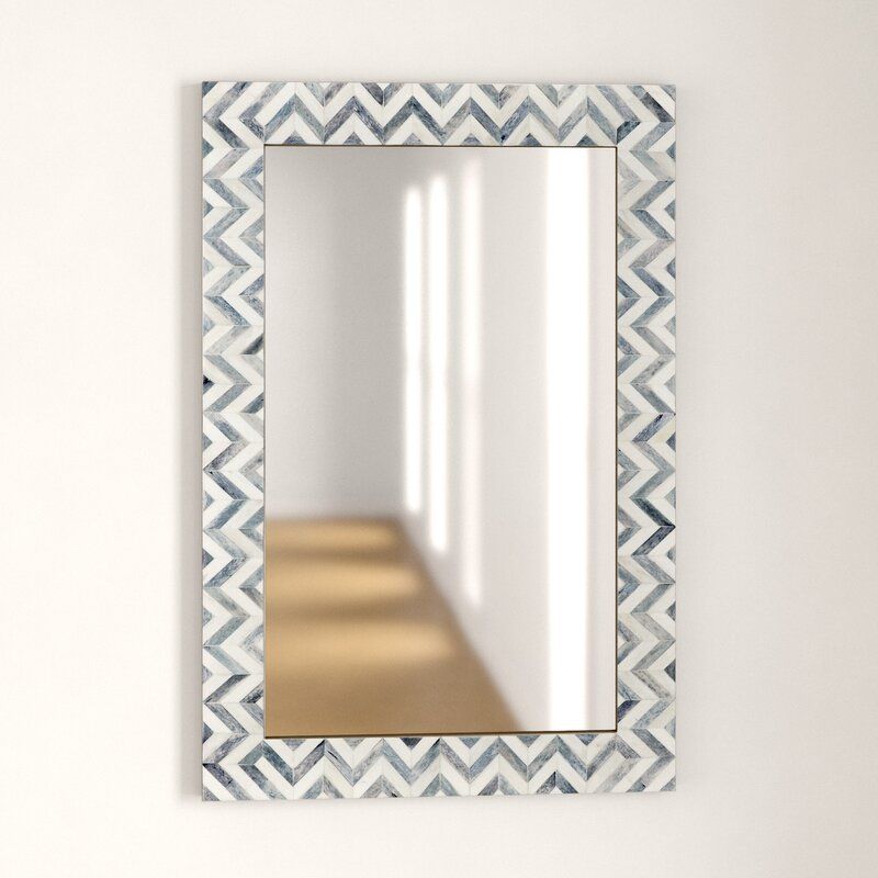 Fallon Modern Contemporary Rectangular Accent Mirror thumbnail 2