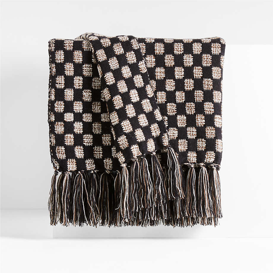 Margra Dotted Woven Throw Blanket thumbnail 2