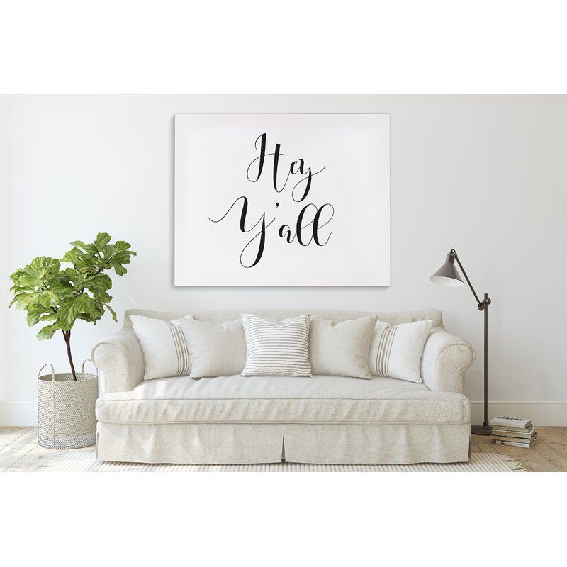HEY Yall Wrapped Canvas Print Unframe thumbnail 3
