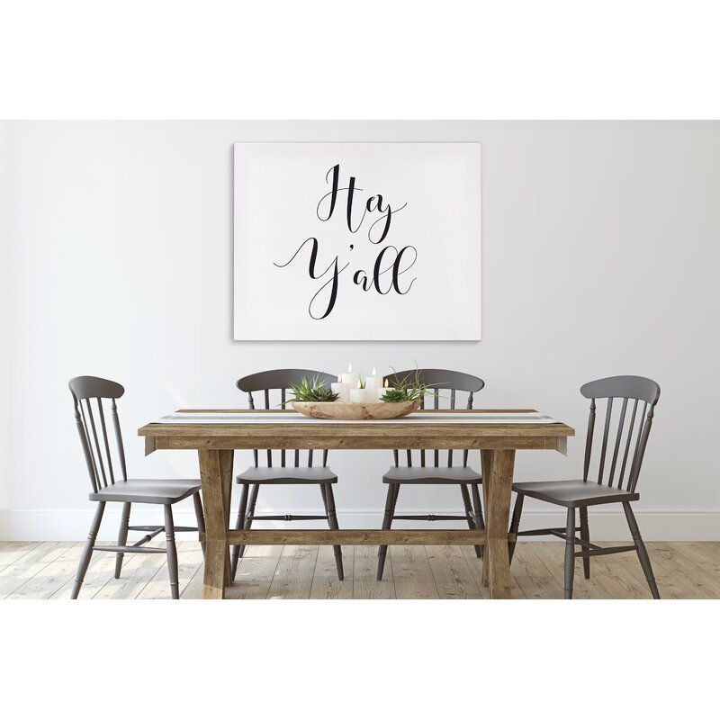HEY Yall Wrapped Canvas Print Unframe thumbnail 4