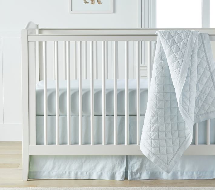Belgian Flax Linen Baby Quilt thumbnail 2