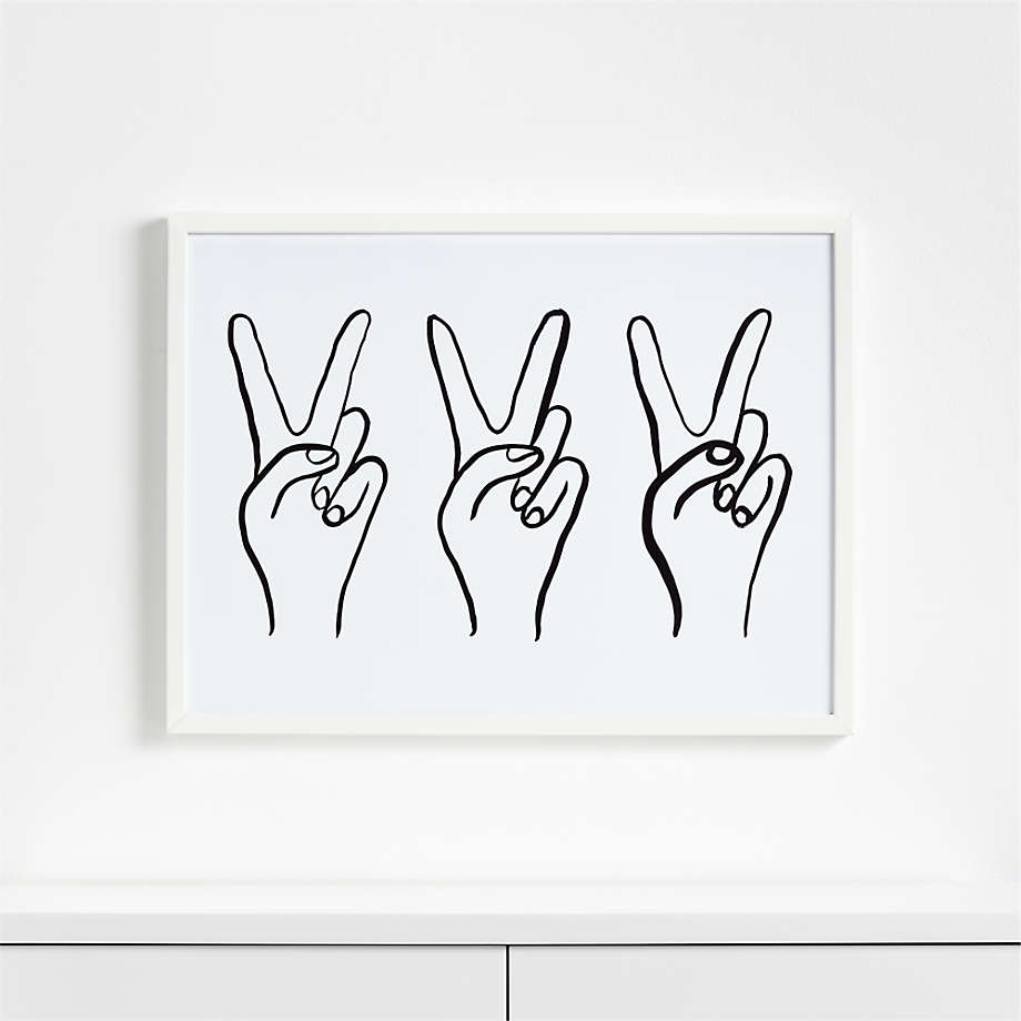 Peace Out Framed Wall Art  thumbnail 2