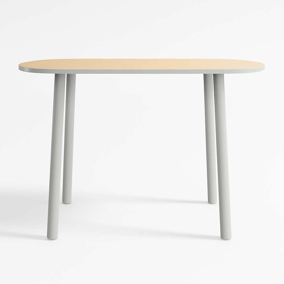 Rue Adjustable Grey Wood Kids Table with 30" Legs thumbnail 3