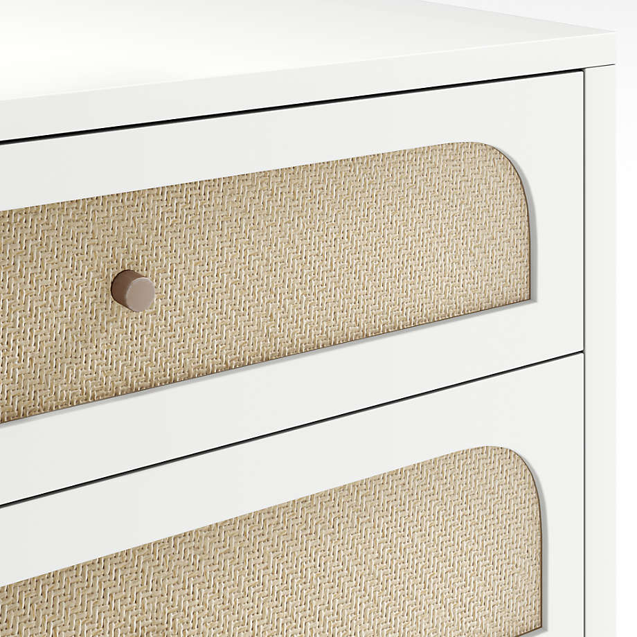 Maren White Cane Dresser thumbnail 5