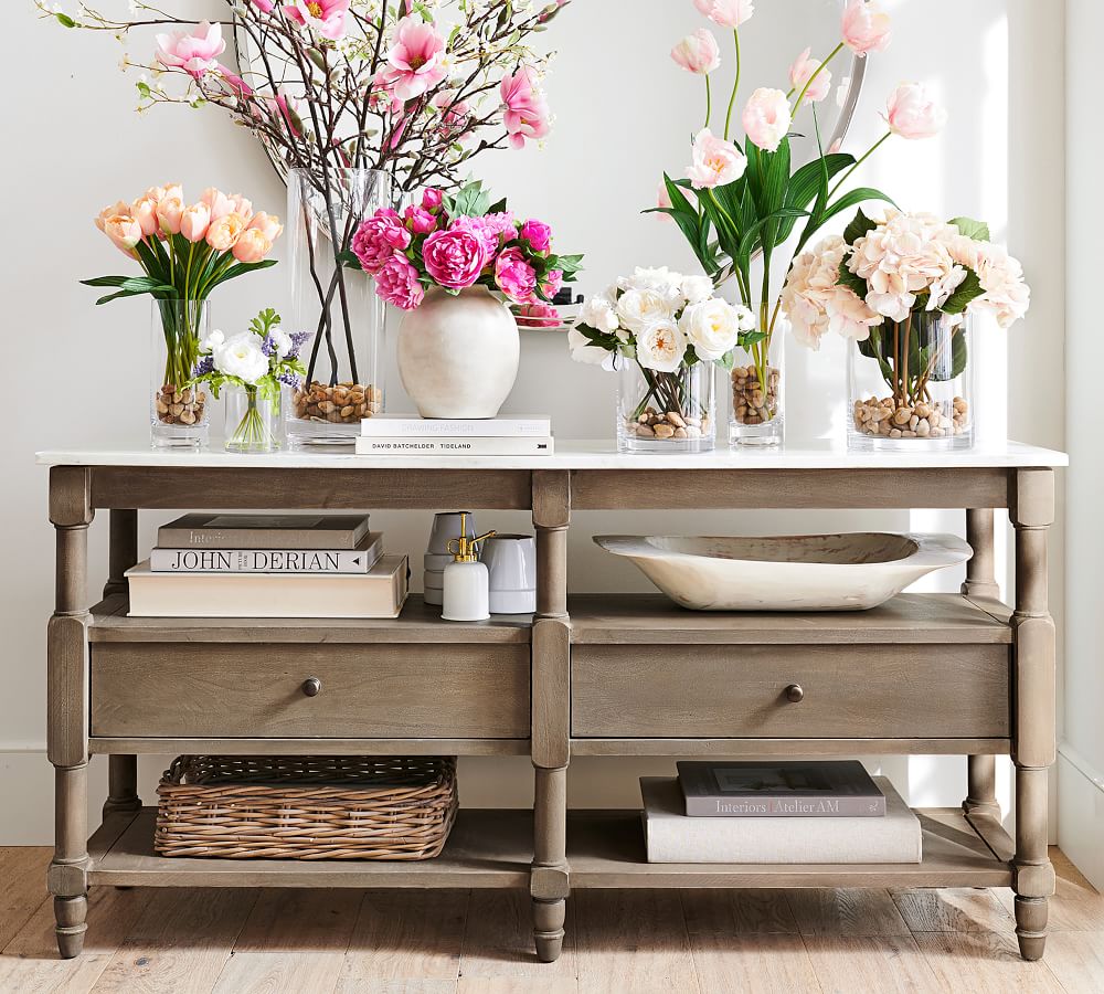 Alexandra Marble Console Table thumbnail 2