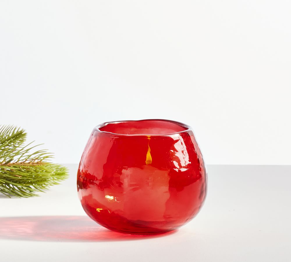 Hammered Glass Candleholder Votive Small thumbnail 2