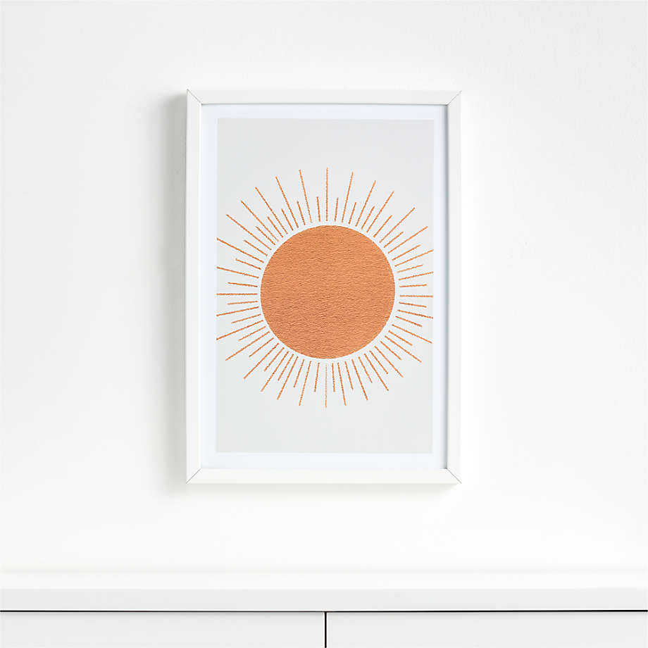 Sun Ray Mid-Century Wall Art With Frame thumbnail 5