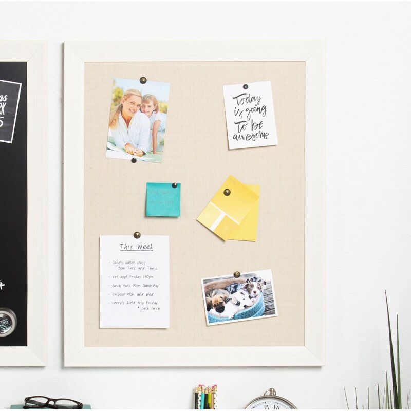 Brucie Framed Wall Mounted Corkboard Bulletin Board thumbnail 4