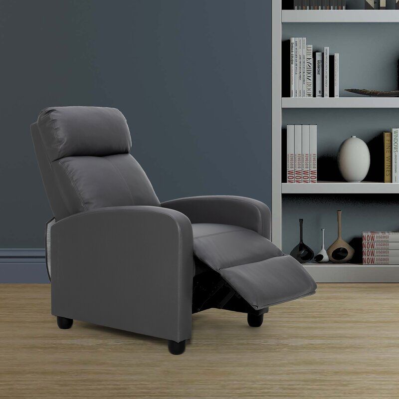Gaffney Faux Leather Home Theater Individual Seat thumbnail 2