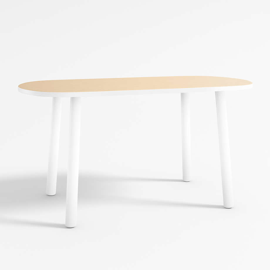 Rue Adjustable White Wood Kids Table with 23" Legs thumbnail 3