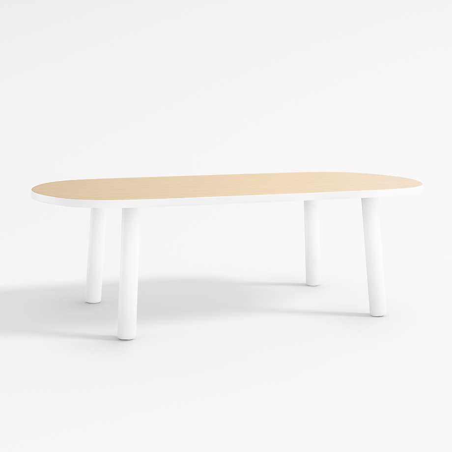 Rue Adjustable White Wood Kids Table with 15" Legs thumbnail 2