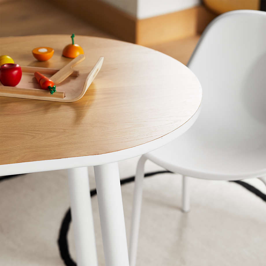 Rue Adjustable White Wood Kids Table with 15" Legs thumbnail 4