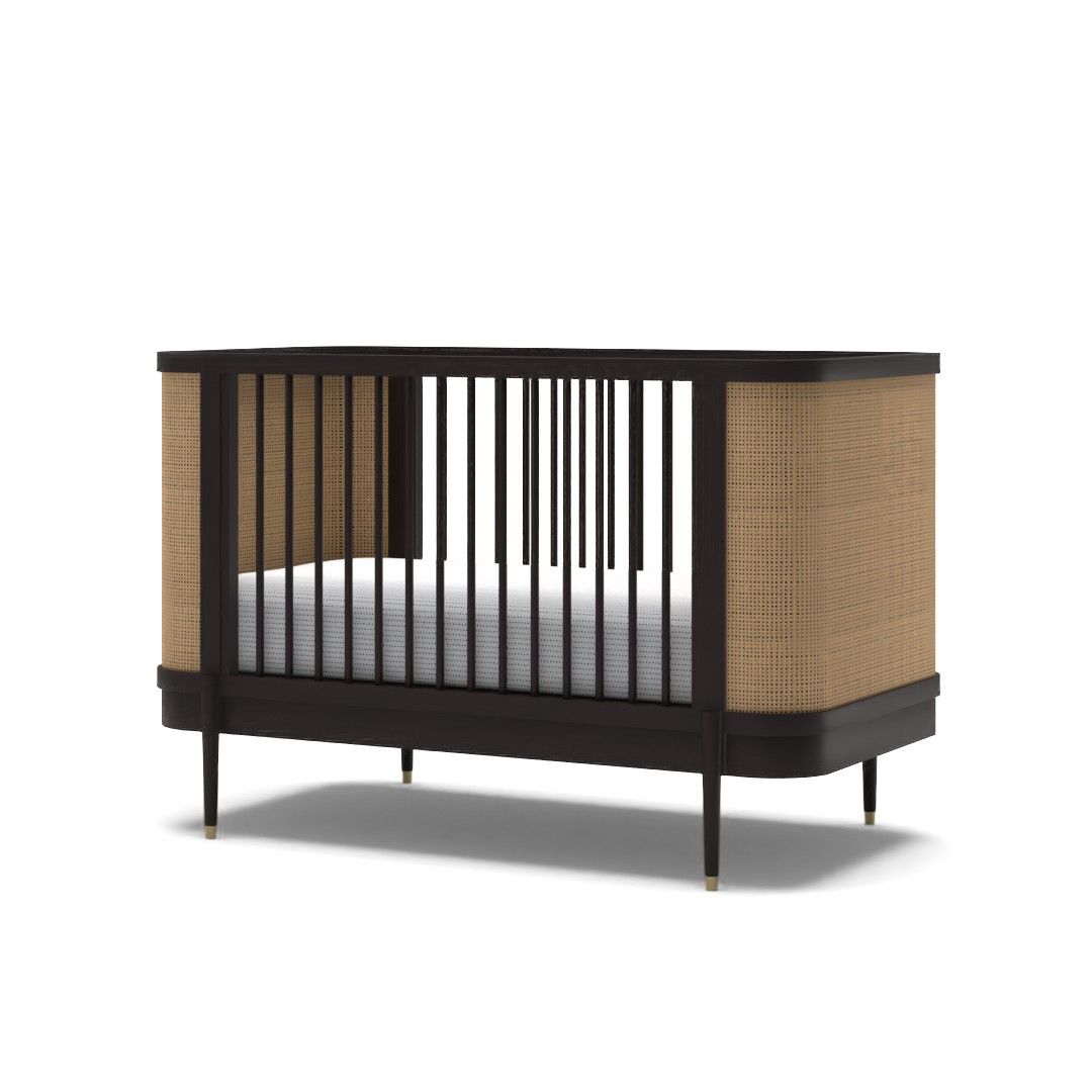 Dark Brown and Natural Thornhill Crib thumbnail 3