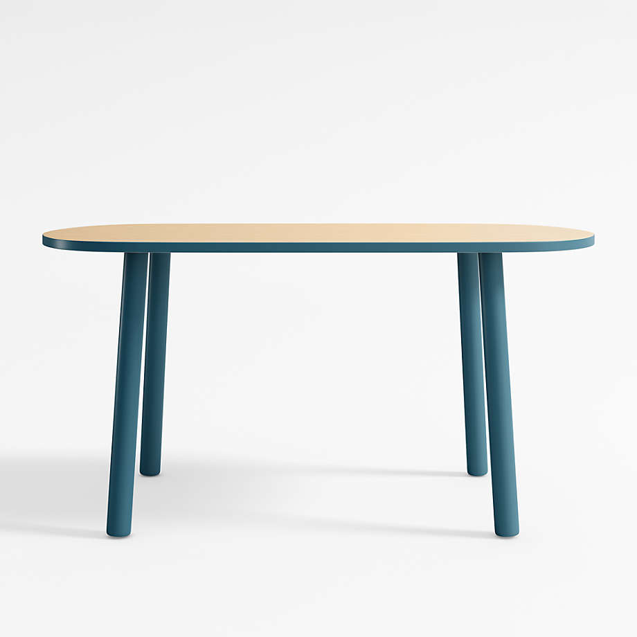 Rue Adjustable Midnight Blue Wood Kids Table thumbnail 4