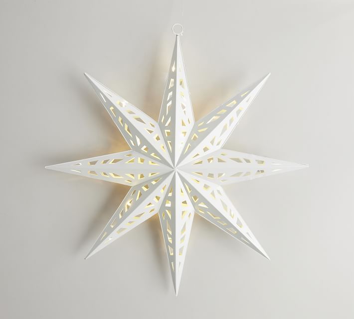 Lit Nordic Metal Star Large thumbnail 2