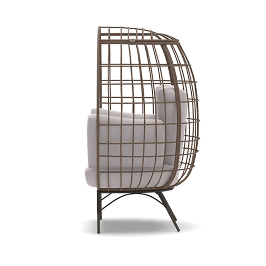 Cuccia Egg Patio Chair with Cushions thumbnail 3