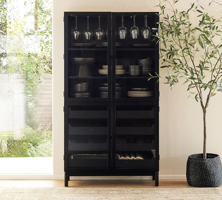 Haven Wood Hutch Black thumbnail 4