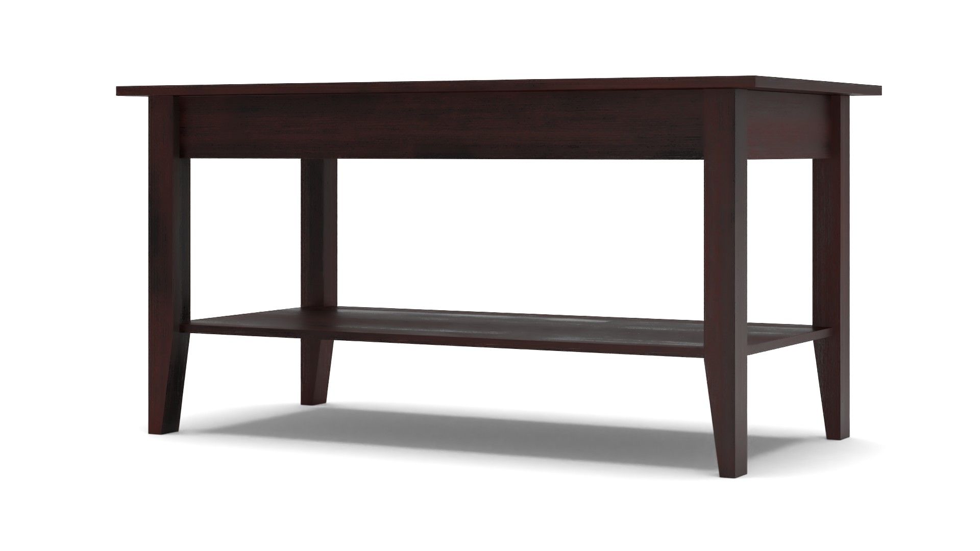 Leeland James Solid Wood Coffee Table with Storage thumbnail 3